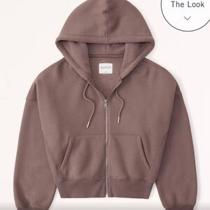 Abercrombie & Fitch Essential Ribbed Sunday Hooded Full-Zip